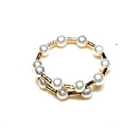 Ringe Coscia Perle Dame Le Lune in Gelbgold Perla LLRN2156.1